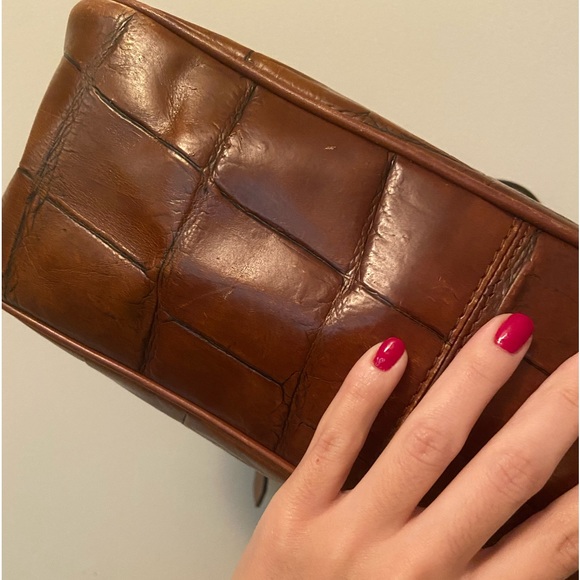 Vintage DOONEY & Bourke | Crocodile Embossed Leather Handbag - Picture 4 of 6